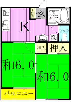 タウンズビルⅠ 103号室 間取り