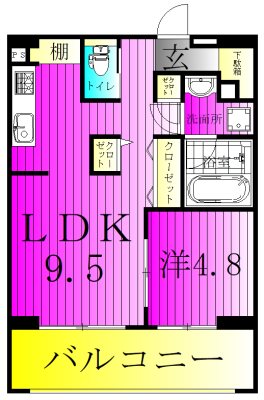 ART RESIDENCE IN KASHIWA-no-HA 603号室 間取り
