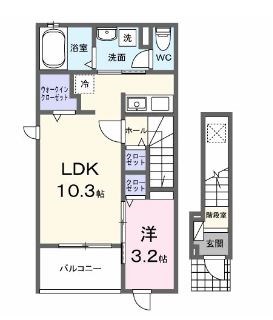 ファイオレフト　サウス 201号室 間取り