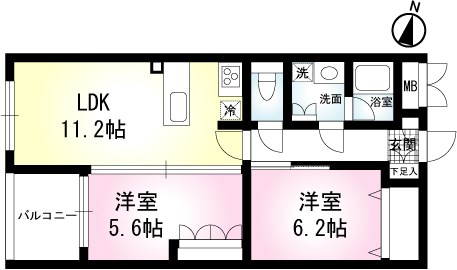 Ｍａｉｓｏｎ　Ｂｌａｎｃ 間取り
