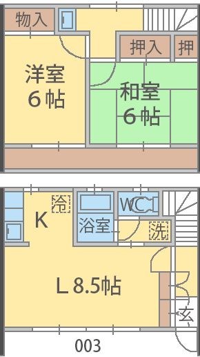 アルエット 003号室 間取り