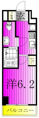 LIME RESIDENCE KITA MATSUDO 403号室 間取り