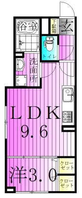 グラナーデ扇Ⅰ　C 間取り図