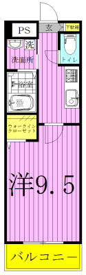 アーバニタ 201号室 間取り