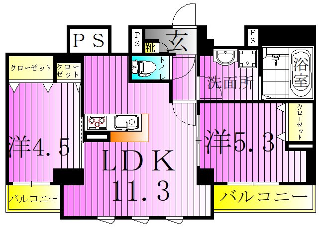 グラン　ロジュマン 間取り図