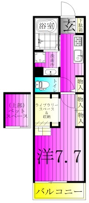 ウィンドテラス柏 204号室 間取り