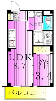 オルキス北千住 間取り図