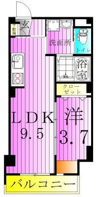 オルキス北千住 間取り図