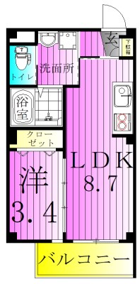 オルキス北千住 間取り図