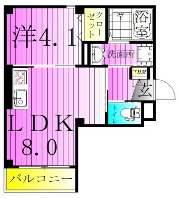 オルキス北千住 間取り図