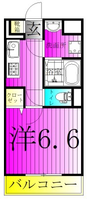 ジーメゾン泉エルデ 302号室 間取り