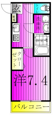 ジーメゾン泉エルデ 103号室 間取り