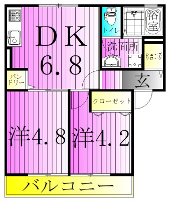 サングリア 間取り図