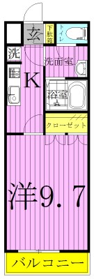 ヴァンベールヤマモト 101号室 間取り