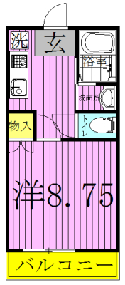 流山パークハイツ 211号室 間取り