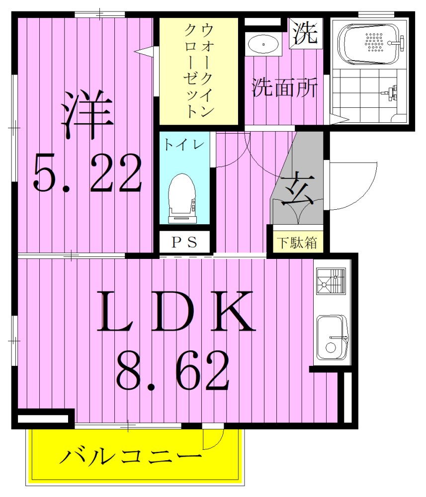 ラ　ルーチェ  間取り図