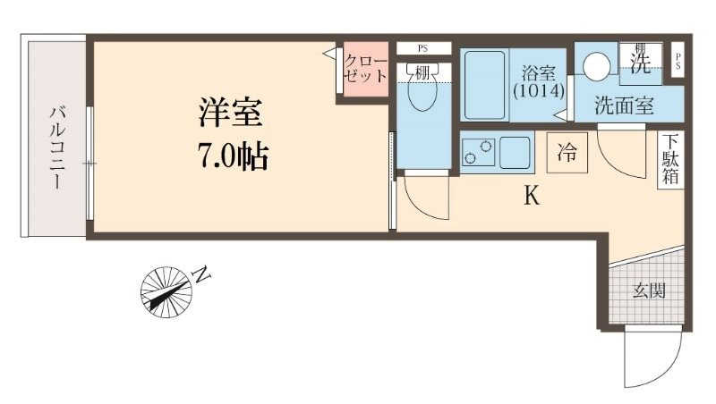 メグリオ新松戸Ⅱ 301号室 間取り