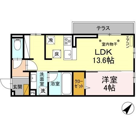 Stella東平賀 201号室 間取り