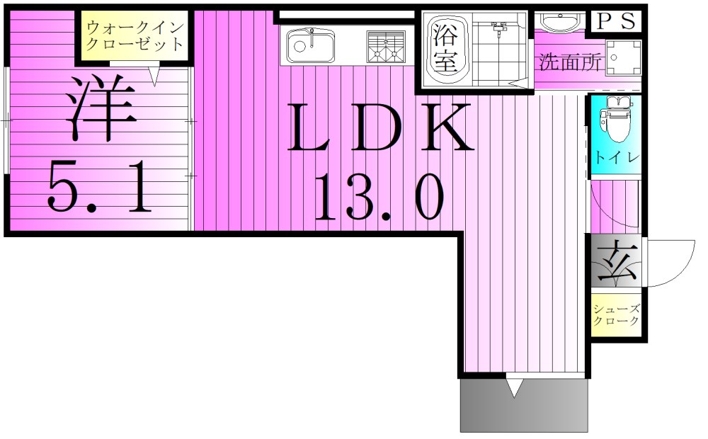 グラナーデ竹ノ塚 間取り図