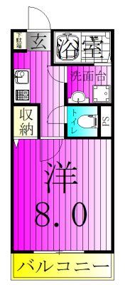 ジーメゾン鎌ケ谷セレスト 102号室 間取り