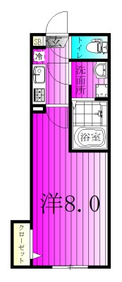 robot home 上本郷 101号室 間取り