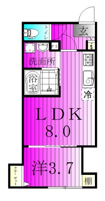 robot home 上本郷 302号室 間取り