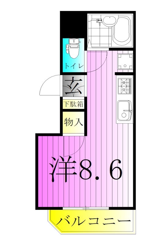 メゾンリリー　足立 間取り図