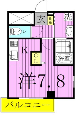 Ｌａ　Ｃｌａｒｔｅ 間取り図