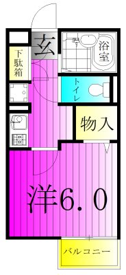 フォレスト柏 202号室 間取り