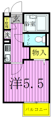 フォレスト柏 202号室 間取り
