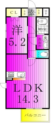 トレランス 301号室 間取り