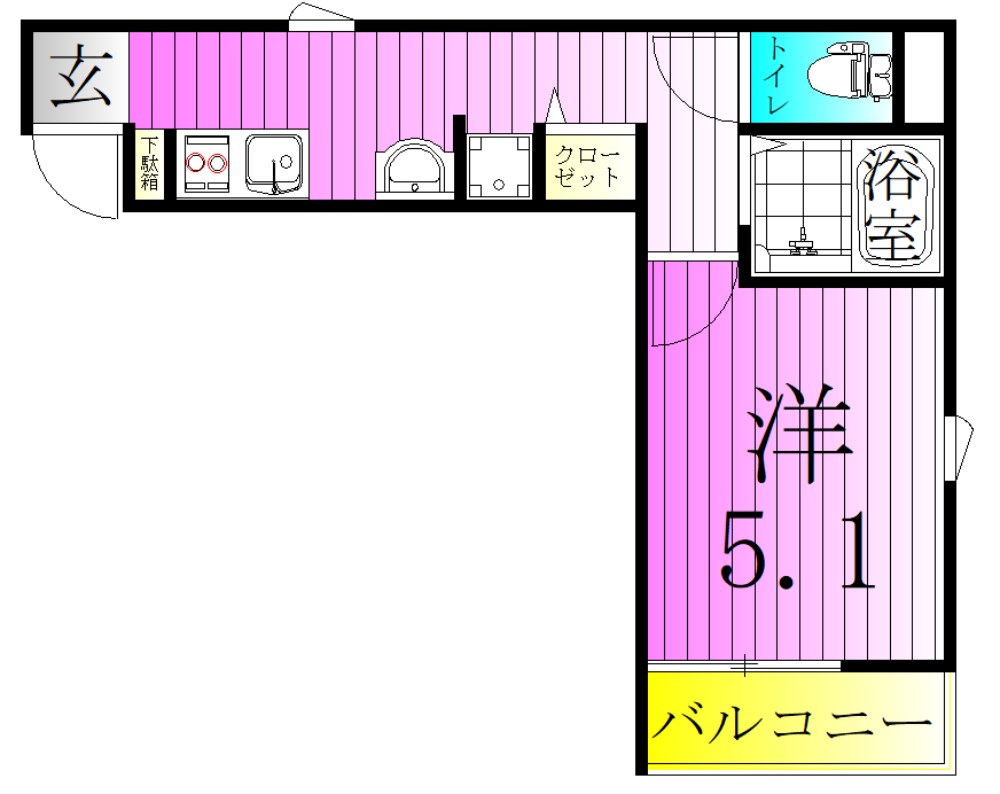 MELDIA梅島Ⅺ 間取り図