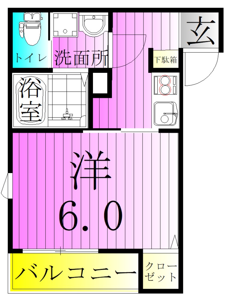 MELDIA梅島Ⅺ 間取り図