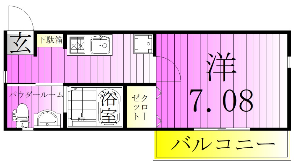 NSGATE五反野two 間取り図