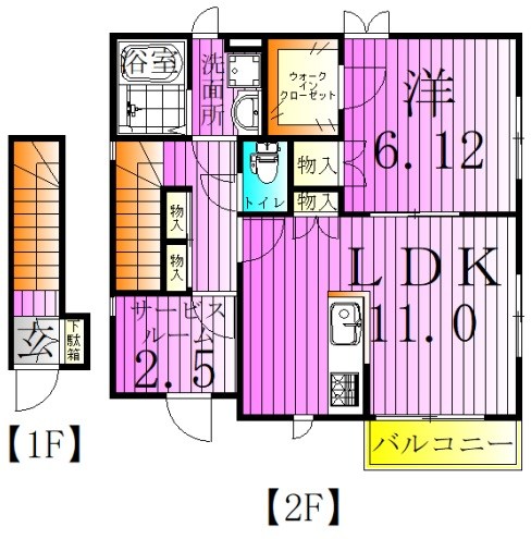オーケーハイム 間取り図