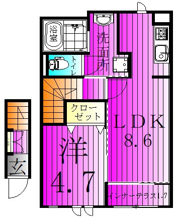 サニーシェトワ 202号室 間取り
