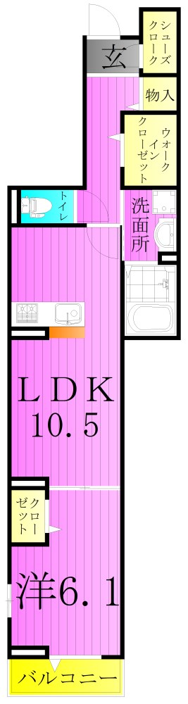 グラナーデ東伊興 間取り図