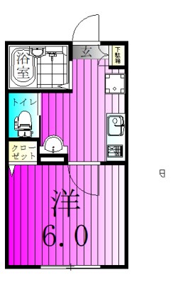 セレニティ鎌ヶ谷 205号室 間取り