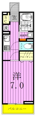 セカンドプロムナード  間取り図