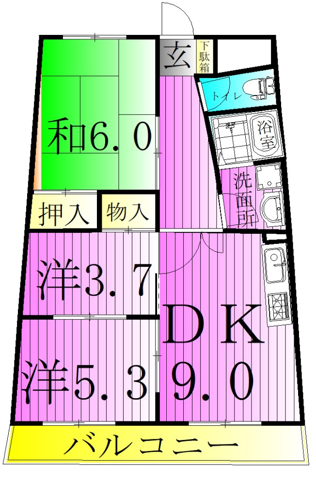 フォーラム北綾瀬 間取り図