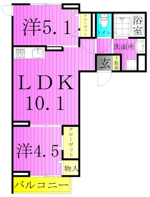 グラナーデ興野 間取り図