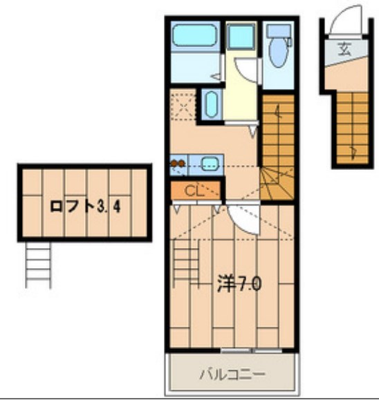 ヒメジオン五反野 間取り図