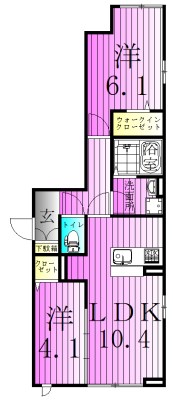 グラナーデ保木間 間取り図