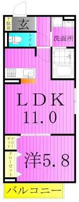エクセリア東和 間取り