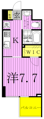 ザ・カシワ拾番 701号室 間取り