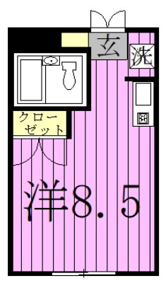 シャトーテル寿１ 間取り図