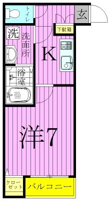 クイーンズコート２ 間取り図