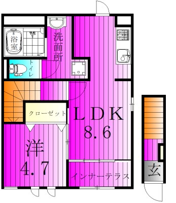 サニーシェトワ 202号室 間取り