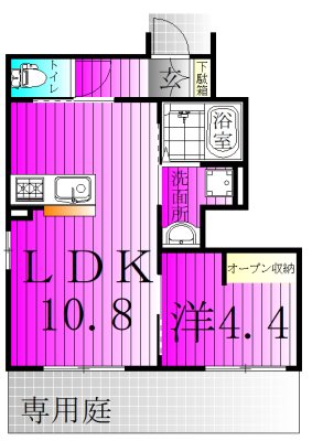 ECRIN～エクラン～ 103号室 間取り