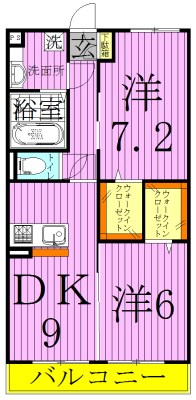 メゾンコンフォール３ 間取り図